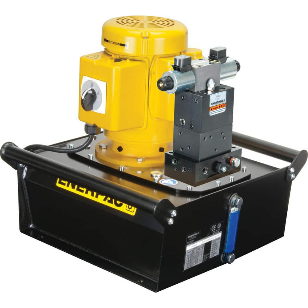 Enerpac ZE4410SB Power Hydraulic Pumps & Jacks; Type: Electric Hydraulic Pump ; 1st Stage Pressure Rating: 10000psi ; 2nd Stage Pressure Rating: 10000psi ; Pressure Rating (psi): 10000 ; Oil Capacity: 2.5 gal ; Actuation: Double Acting