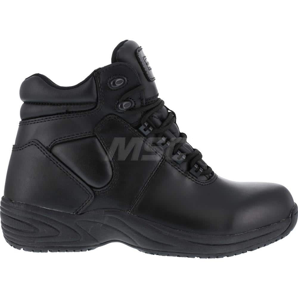 Grabbers G124-M-08.5 Work Boot: 6" High, Leather, Plain Toe