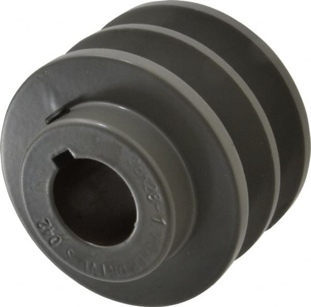 Value Collection 2BK28-1 1" Bore Diam, 2.95" OD, Finished Bore Two Groove Sheave