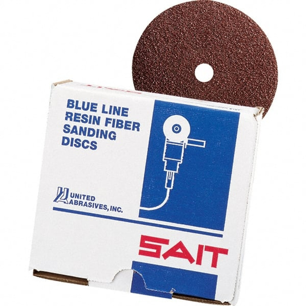 Sait 50387 Fiber Disc: 7" Disc Dia, 7/8" Hole, 120 Grit, Aluminum Oxide