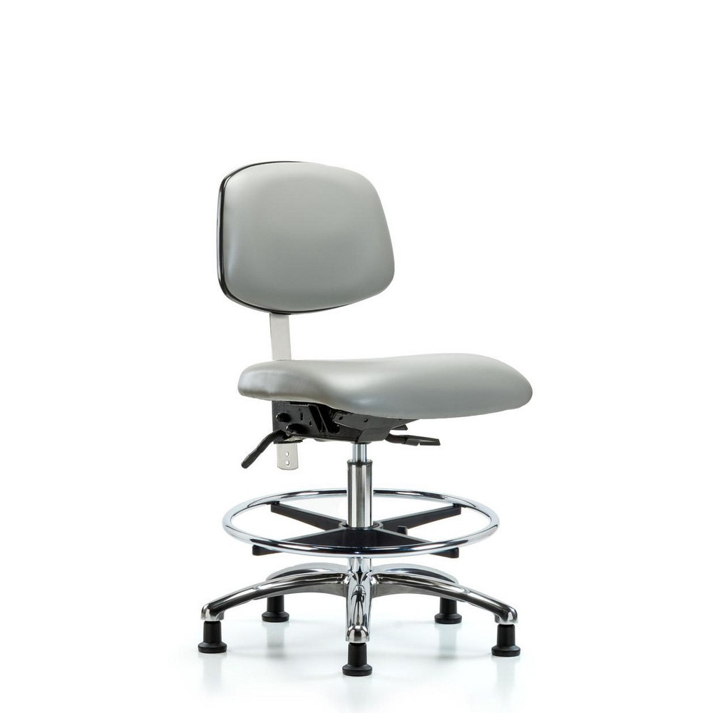 Blue Ridge Ergonomics MSC44176 Task Chair: Vinyl, Dove