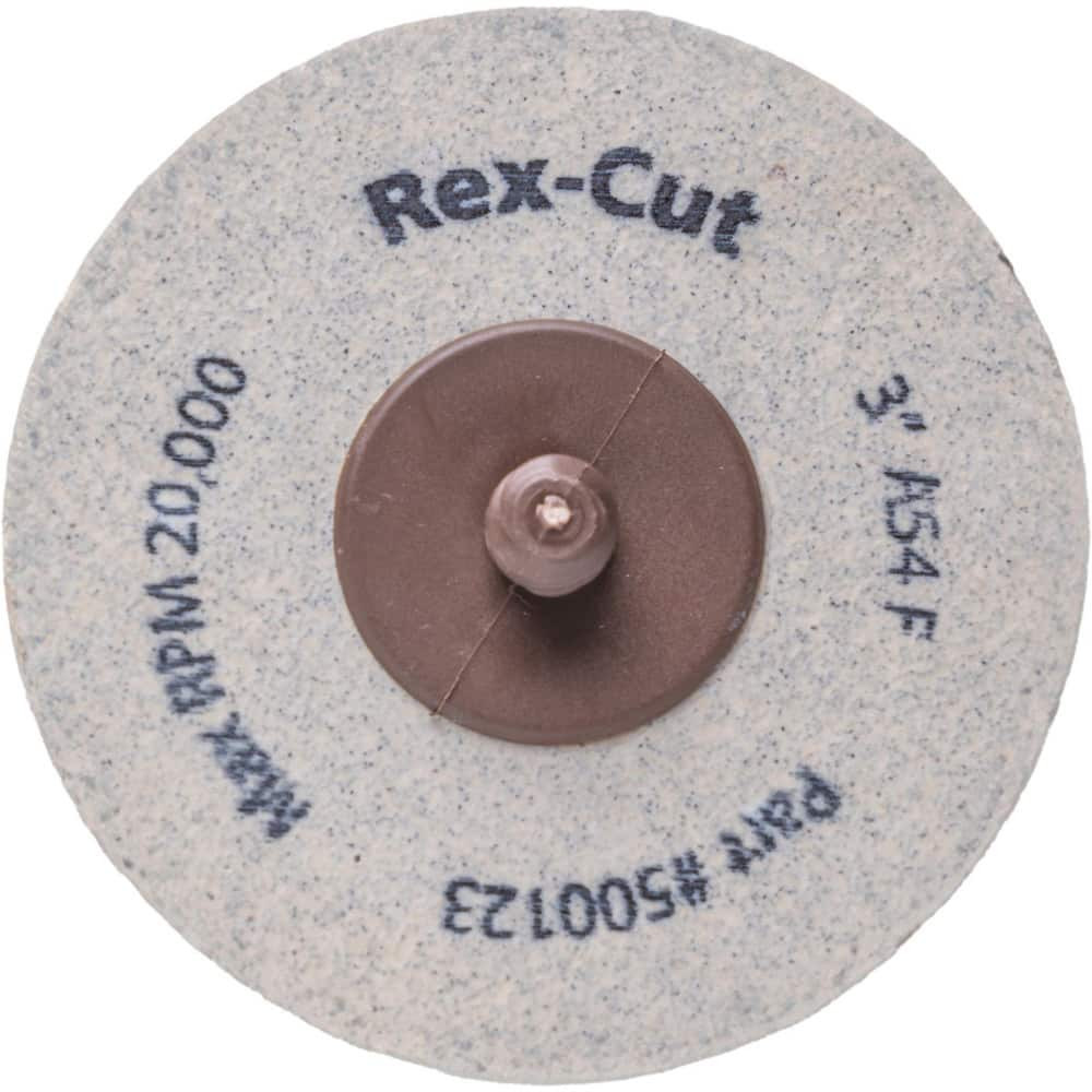 Rex Cut Abrasives 500124 Quick Change Discs; Disc Diameter (Decimal Inch): 3 ; Abrasive Type: Non-Woven ; Abrasive Material: Aluminum Oxide ; Grit: 80 ; Grade: Medium ; Quick Change Compatibility: Type R