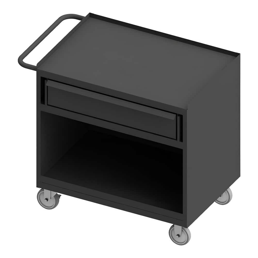 Durham 3114-95 Mobile Work Centers; Center Type: Mobile Bench Cabinet ; Load Capacity: 1200 ; Depth (Inch): 42-1/8 ; Height (Inch): 36-3/8 ; Number Of Bins: 0 ; Color: Gray