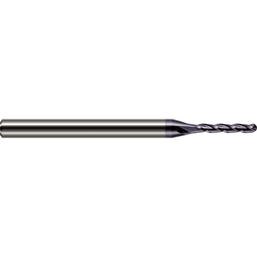 Harvey Tool 12835-C3 Ball End Mill: 0.035" Dia, 0.175" LOC, 3 Flute, Solid Carbide