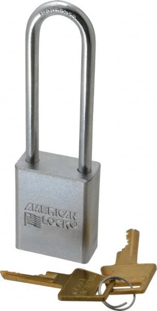 American Lock A5102KA-38746 Padlock: Steel, Keyed Alike, 1-1/2" Wide