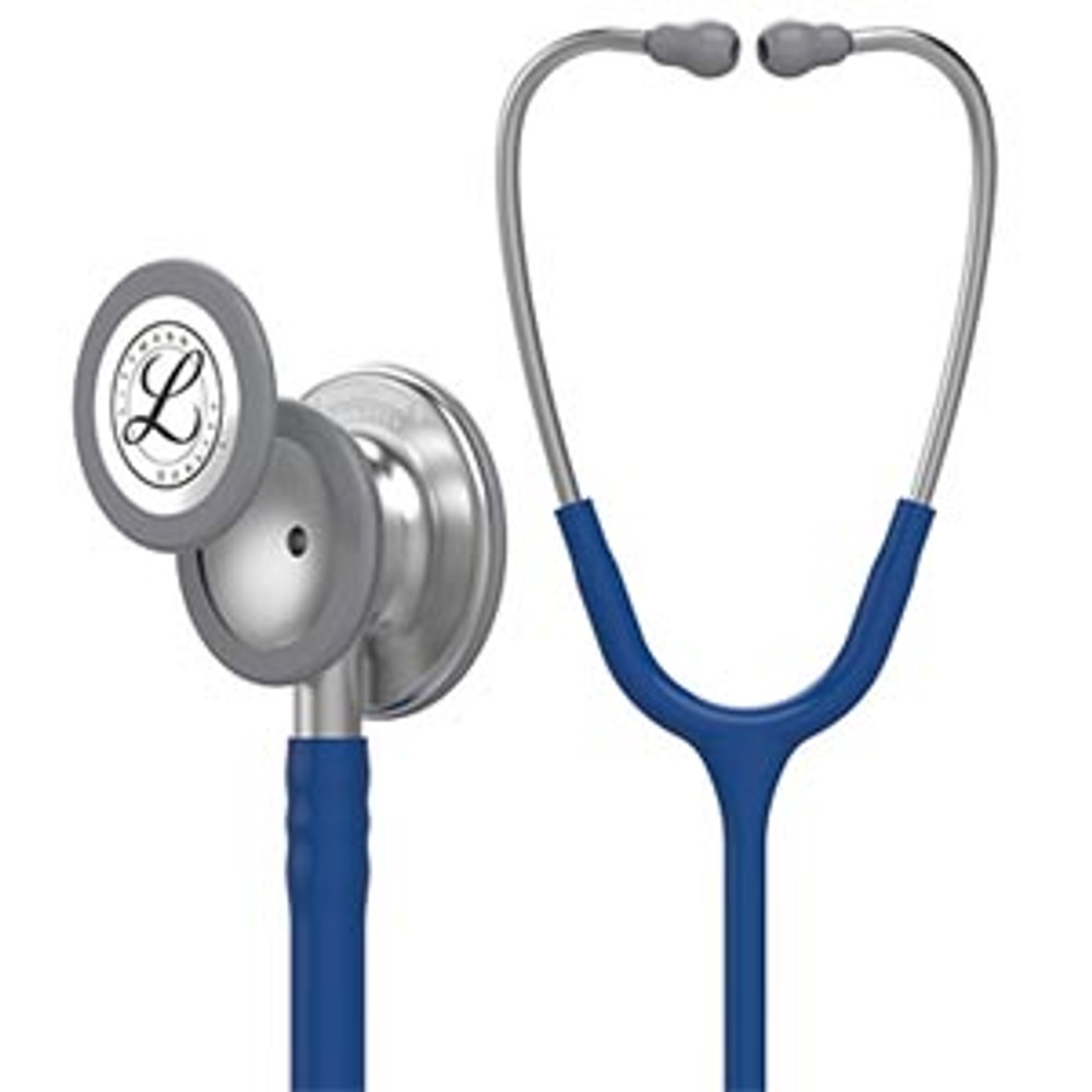 Solventum Corporation  5622 Stethoscope, Standard-Finish Chestpiece, Navy Blue Tube, 27" (Continental US+HI Only) (Littmann items are only available for sale online by distributors authorized by 3M Littmann)