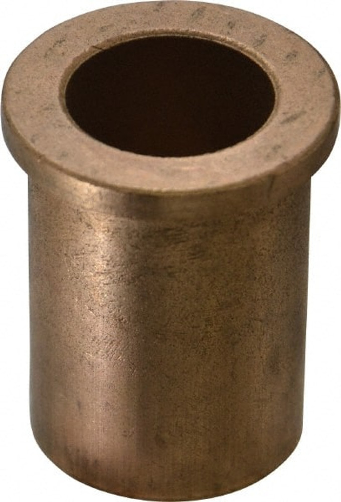 Boston Gear G00327 Flanged Sleeve Bearing: 1" ID, 1-3/8" OD, 2" OAL, Oil Impregnated Bronze