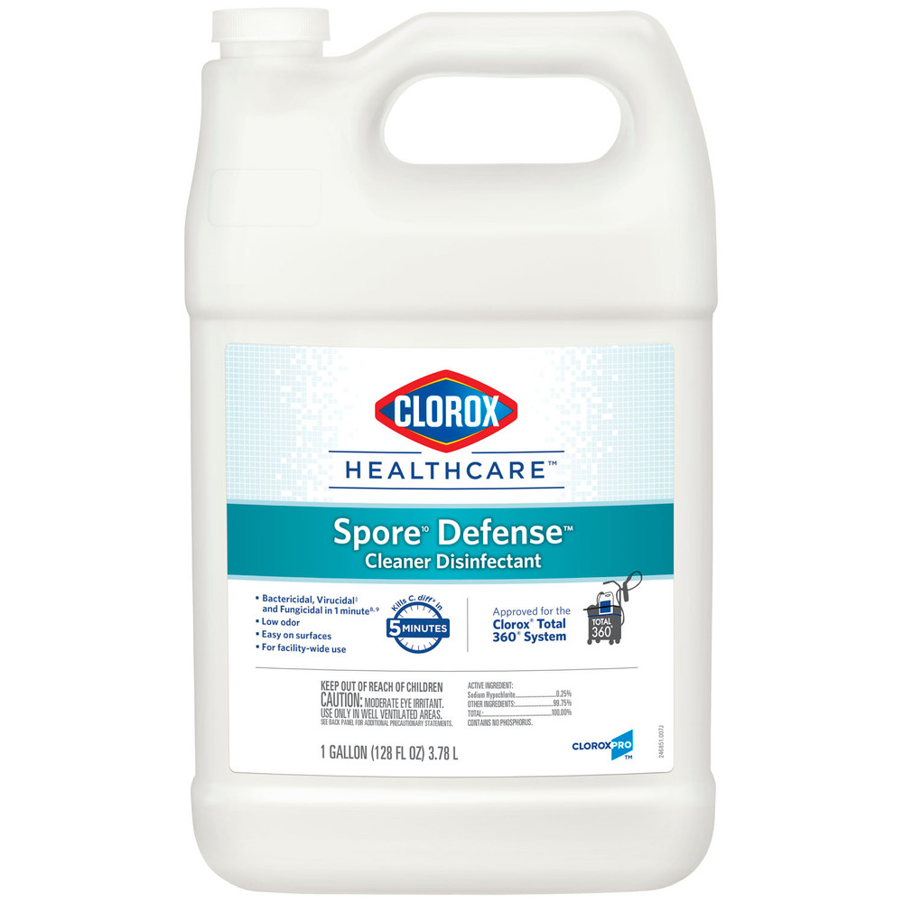 Clorox Sales Company  32122 Clorox Healthcare® Spore10 Defense Cleaner Disinfectant, Refill Bottle, 128 oz, 4/cs (36 cs/plt) (Continental US Only)