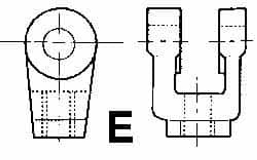 ARO/Ingersoll-Rand 116046 Air Cylinder Rod Clevis: 3/4-16 Thread, Use with Provenair Series