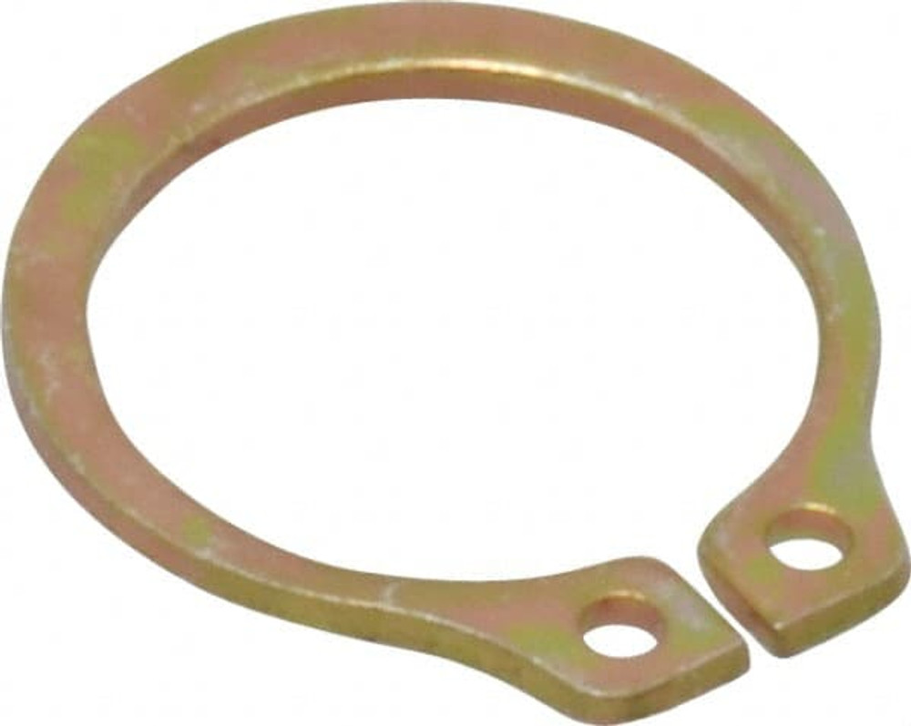 Rotor Clip SH-50ST MCD External Retaining Ring: 0.468" Groove Dia, 1/2" Shaft Dia, 1060-1090 Spring Steel, Cadmium-Plated