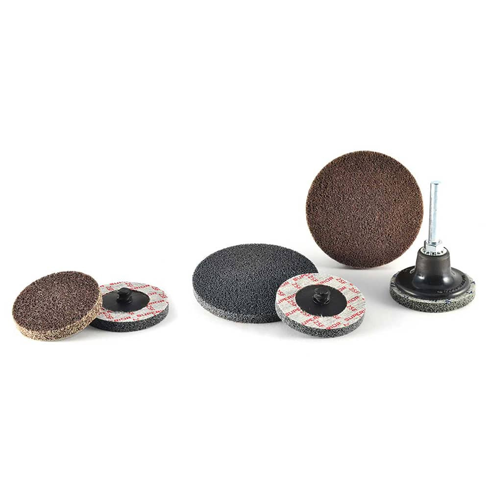 Superior Abrasives A019142 Quick-Change Disc: Type R, 2" Dia, Silicon Carbide, Non-Woven