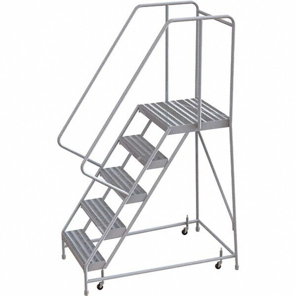 TRI-ARC WLAR105164-D4 Aluminum Rolling Ladder: 5 Step