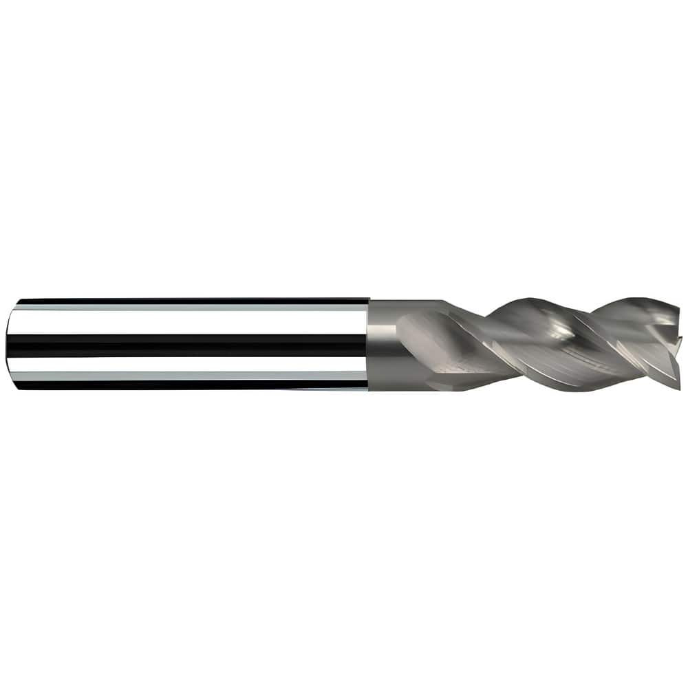 Fraisa 15838652 Corner Radius End Mill: 3/4" Dia, 1-3/8" LOC, 40 deg Helix, Bright/Uncoated Coated, Corner Radius End, Centercutting Series AX-RNV3