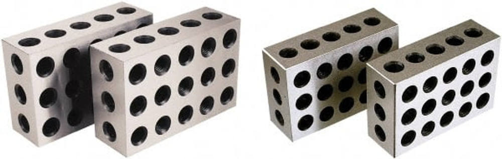 Value Collection 0637806/0637801 Setup Block Sets; Type: 1-2-3 & 2-4-6 Block Set ; Squareness Per 1 Inch (Decimal Inch): 0.0003 ; Number of Pieces: 4 ; Tapped Hole Size (Inch): 3/8-16 ; Includes: (1) Pair of 1-2-3 Blocks; (1) Pair of 2-4-6 Blocks ; U