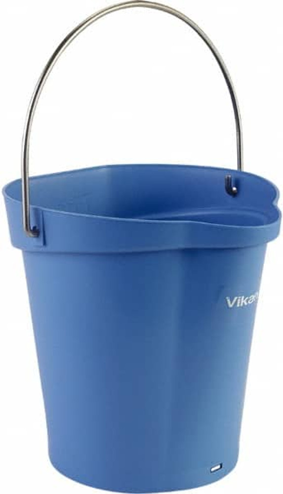 Vikan 56883 1-1/2 Gal, Polypropylene Round Blue Single Pail with Pour Spout