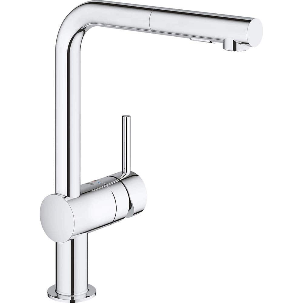 Grohe 30300000 Kitchen & Bar Faucets; Type: Pull Out ; Style: Contemporary; Modern; Transitional ; Mount: Deck ; Design: One Handle ; Handle Type: Lever ; Spout Type: Pullout