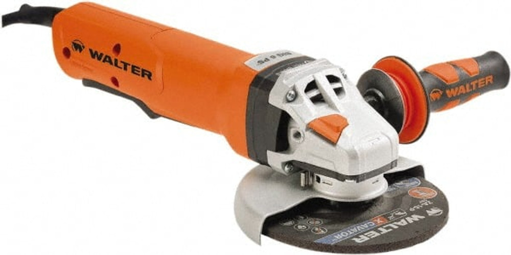 WALTER Surface Technologies 30A263 Corded Angle Grinder: 6" Wheel Dia, 9,600 RPM, 5/8-11 Spindle