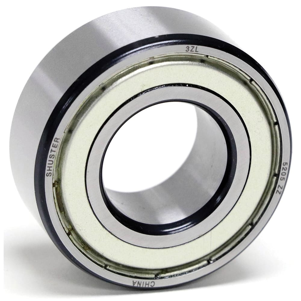 Shuster 06156638 Angular Contact Ball Bearing: 10 mm Bore Dia, 35 mm OD, 19 mm OAW, Without Flange