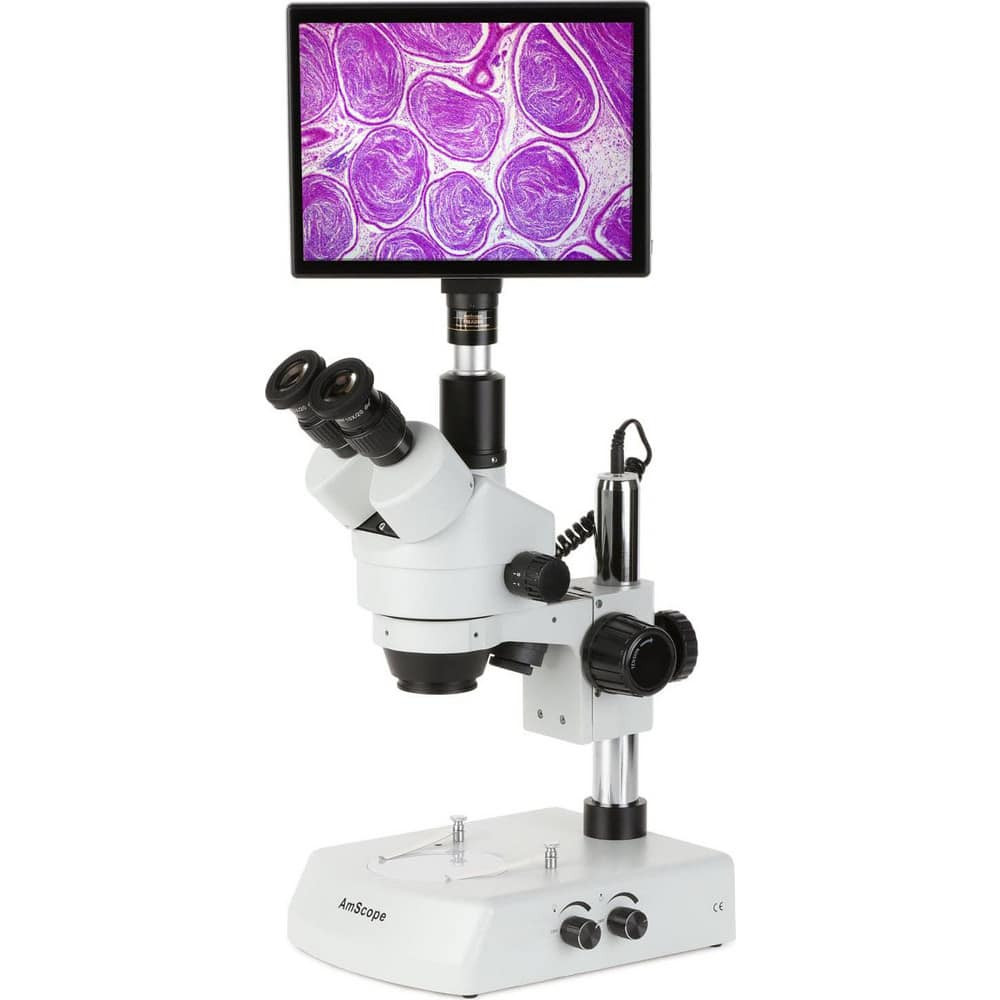 AmScope SM-2T-LED-TP Microscopes; Microscope Type: Stereo ; Eyepiece Type: Trinocular ; Image Direction: Upright ; Eyepiece Magnification: 10x