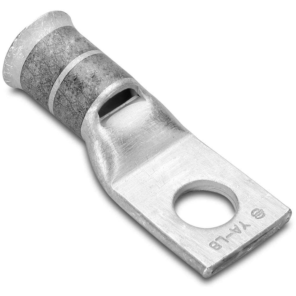 Burndy YA30LB Rectangle Ring Terminal: Non-Insulated, 4/0 (Flex) AWG, Compression Connection