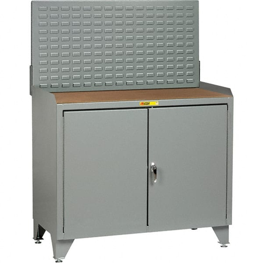 Little Giant. MH3LL-2D-2436LP Stationary Security Workstation: 36" Wide, 24" Deep, 43" High