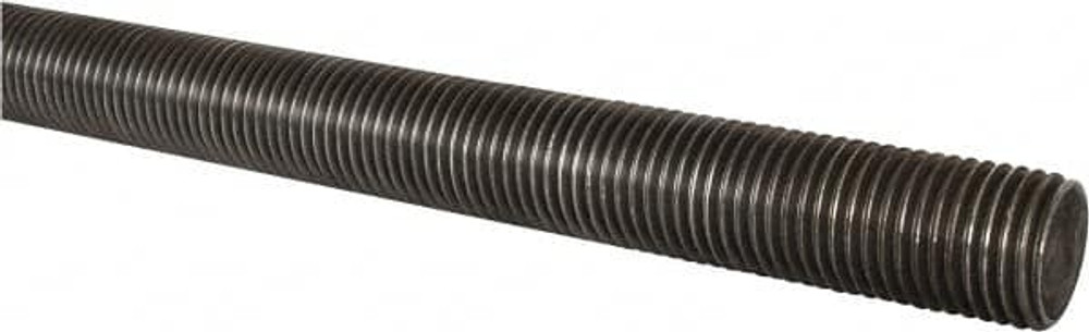 MSC 11617 Threaded Rod: 1-1/2-6, 6' Long, Low Carbon Steel