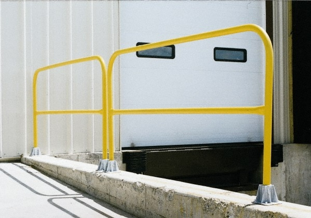 Vestil VDKR-3 Hand Rail: Yellow, Steel