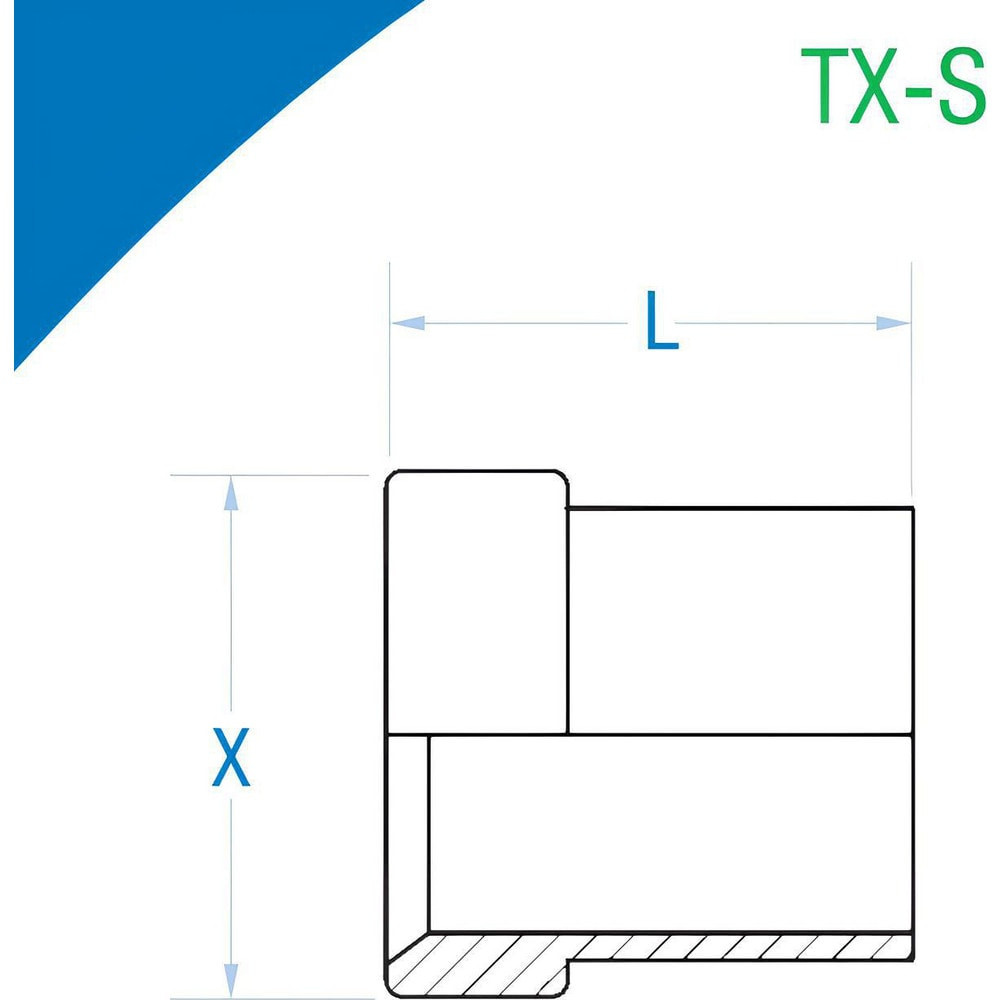 MSC TX-12-S Stainless Steel Flared Tube Sleeve: 3/4" Tube OD, 37 ° Flared Angle