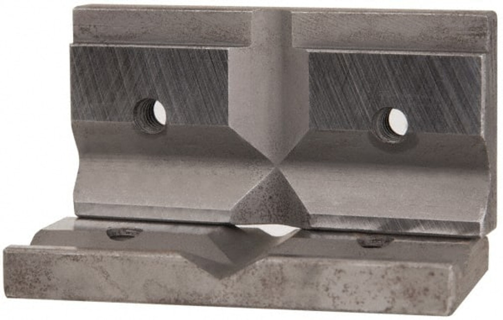 Cardinal Tool 4-VJP Vise Jaw: 4" Wide, 0.462" High, V-Groove