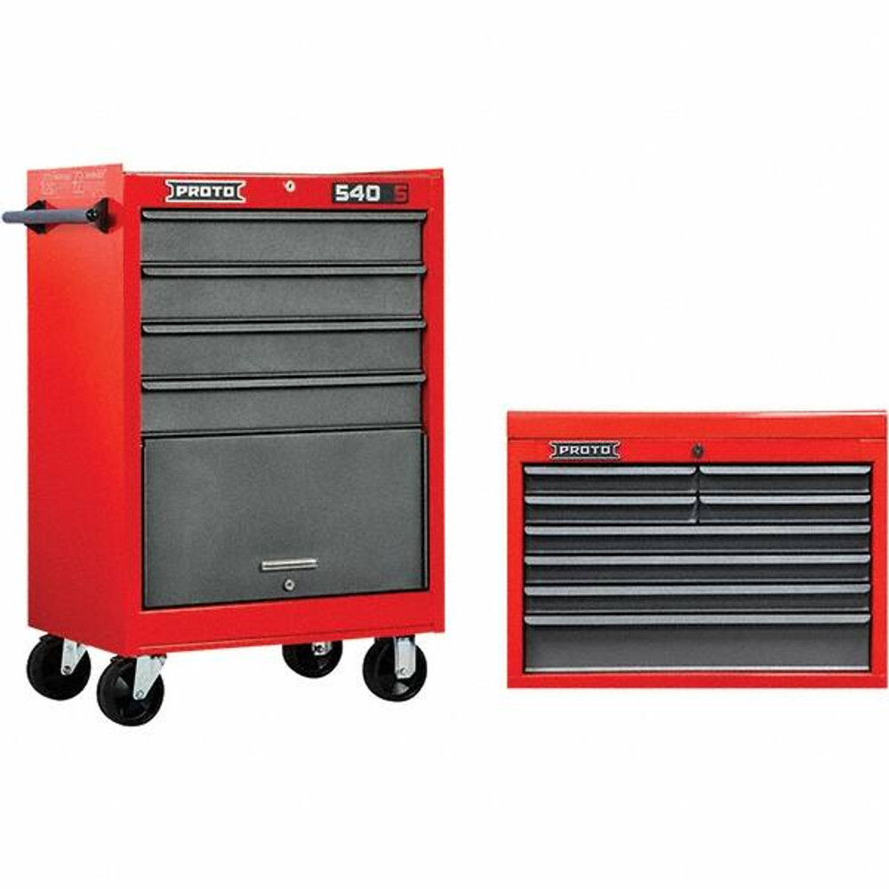 Proto 3605451/3605480 Steel Tool Roller Cabinet: 4 Drawers