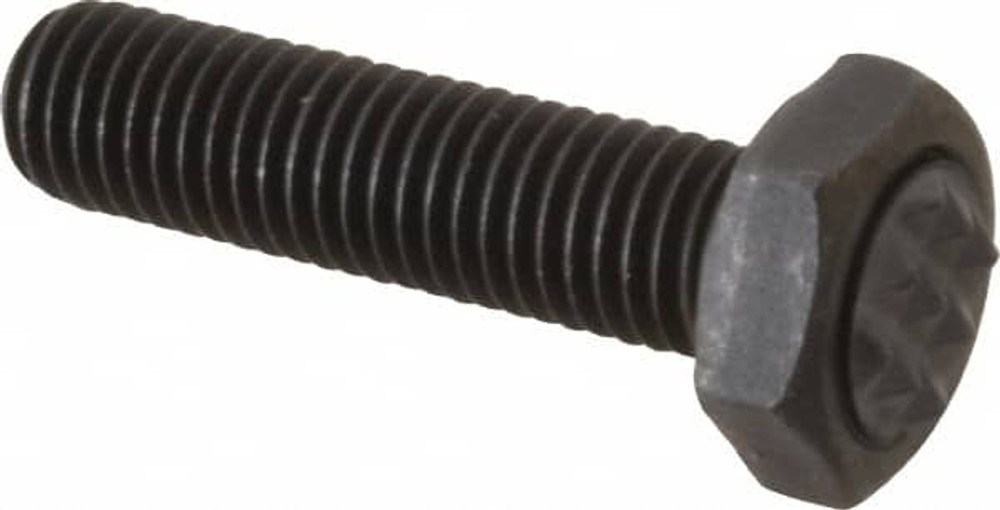 Fairlane CTH-0281 Serrated Tooth, 1/4-28, 1" Shank Length, 7/8" Thread Length, Black Oxide Finish, Hex Head, Adjustable Positioning Gripper