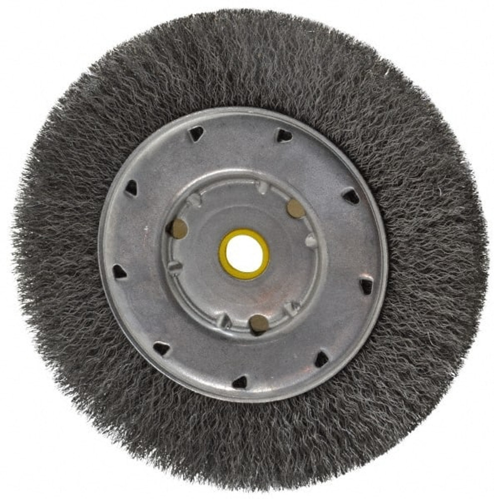 Osborn 0002140200 6" OD, 1/2 & 5/8" Arbor Hole, Crimped Steel Wheel Brush