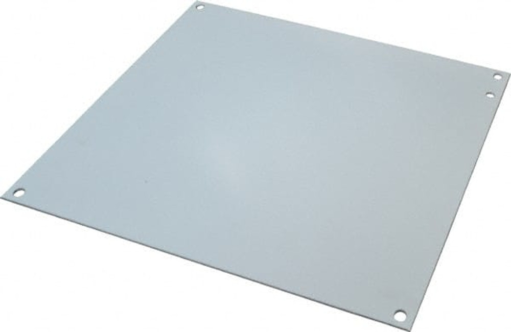 Wiegmann N1P1212 10-1/4" OAW x 10-1/4" OAH Powder Coat Finish Electrical Enclosure Nonperforated Panel