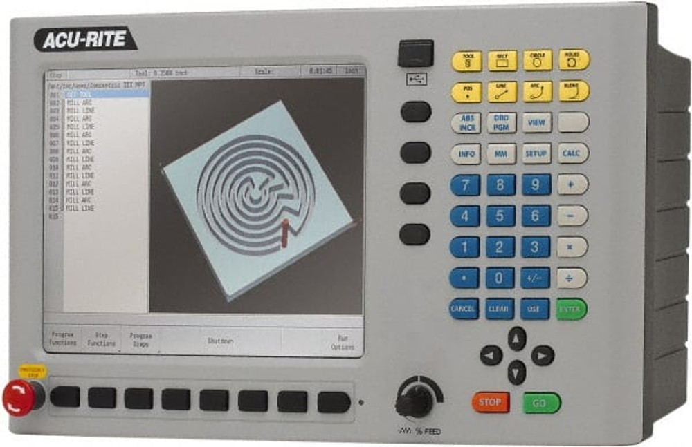 Acu-Rite 820970-72 CNC Machine Controllers; For Table Width (Inch): 9 ; Number Of Axes: 2 ; For Table Length (Inch): 49 ; For Table Length: 49in ; For Table Width: 9in ; Calculator Function: Yes