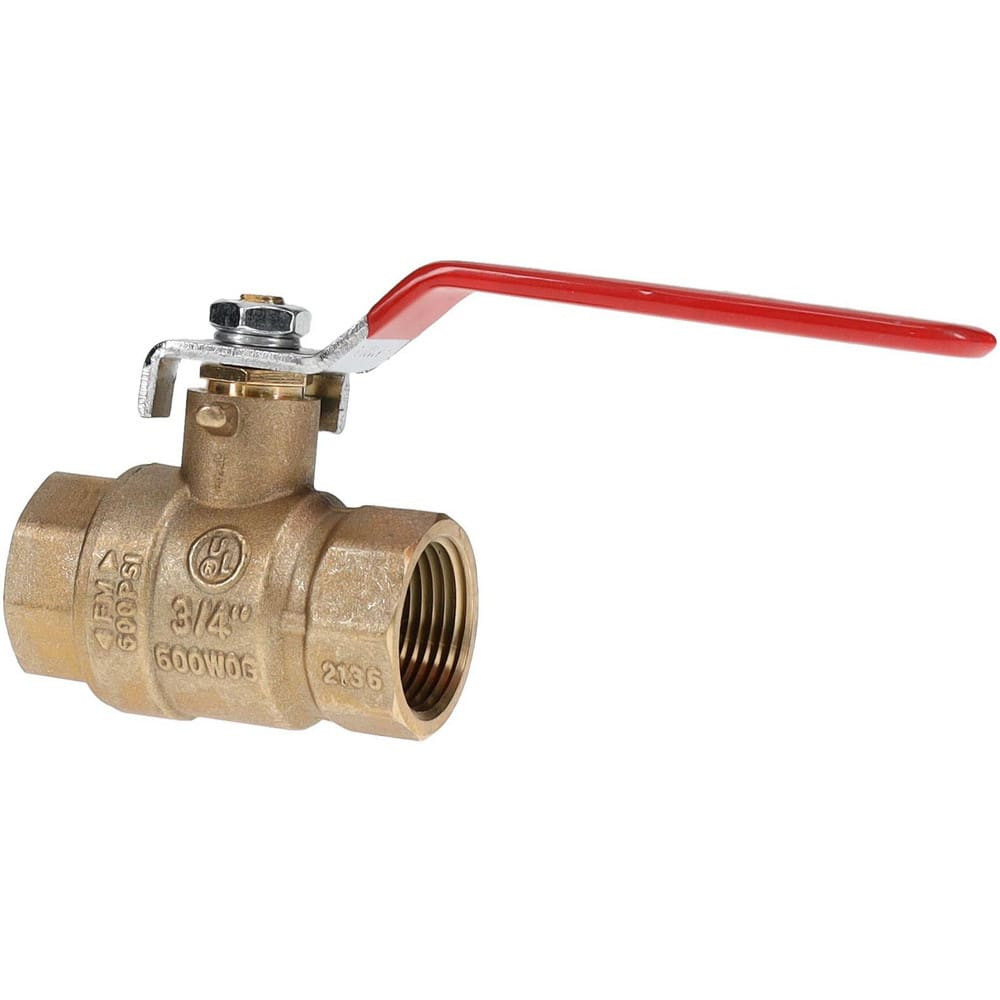 Value Collection TXN075 Full Port Manual Ball Valve: 3/4" Pipe, Full Port