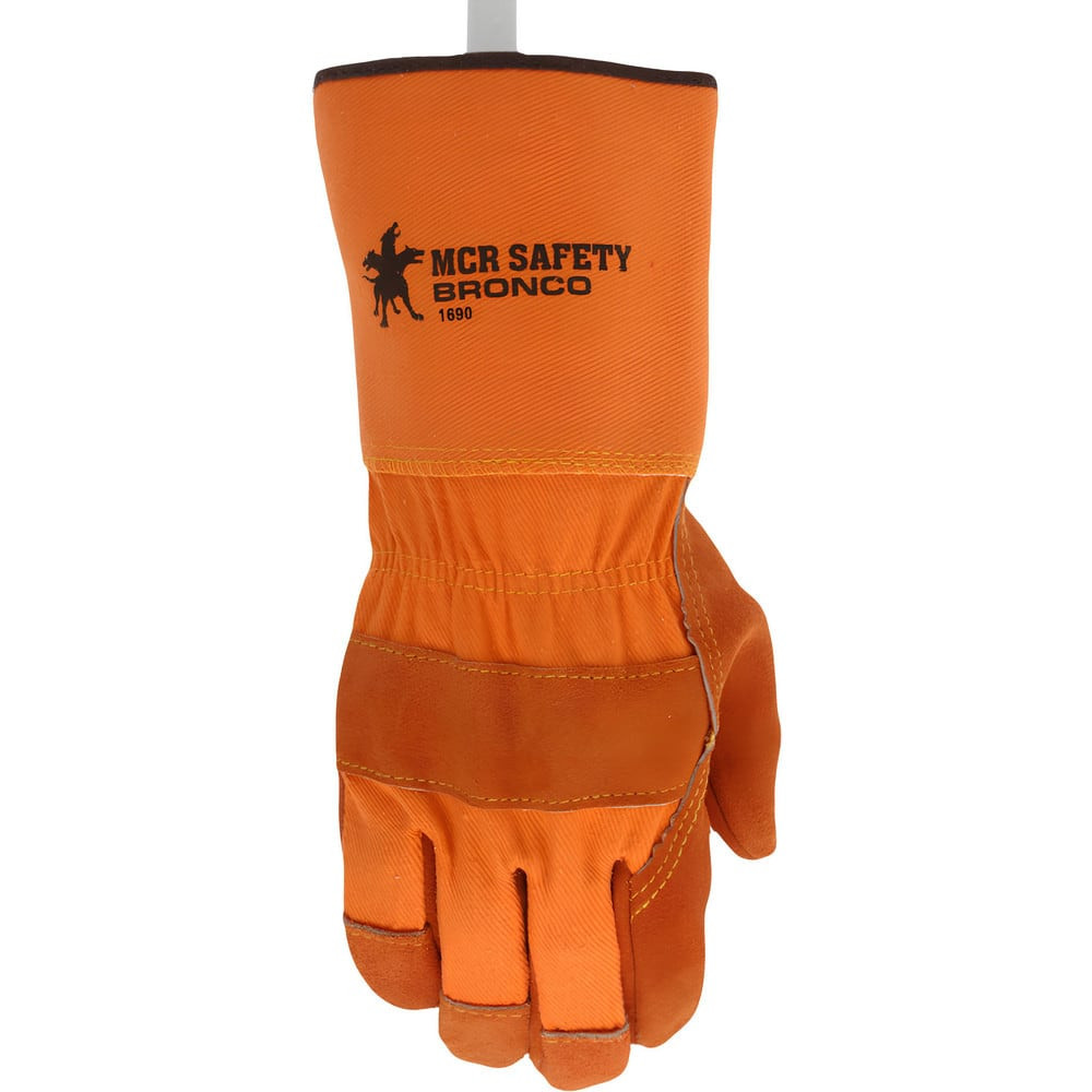 MCR Safety 1690 Gloves: Size L, Cowhide