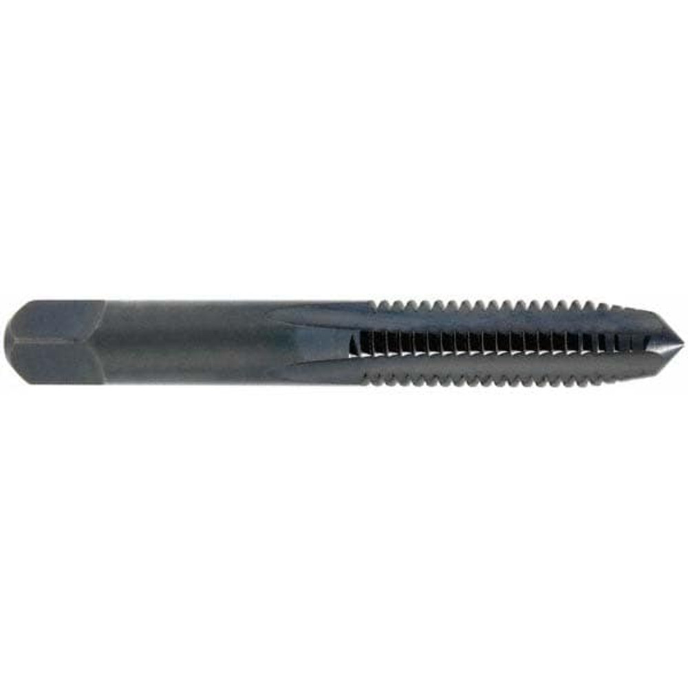 OSG 1251 Straight Flute Tap: M18x2.50 Metric Coarse, 4 Flutes, Taper, 2B Class of Fit, High Speed Steel, Bright/Uncoated