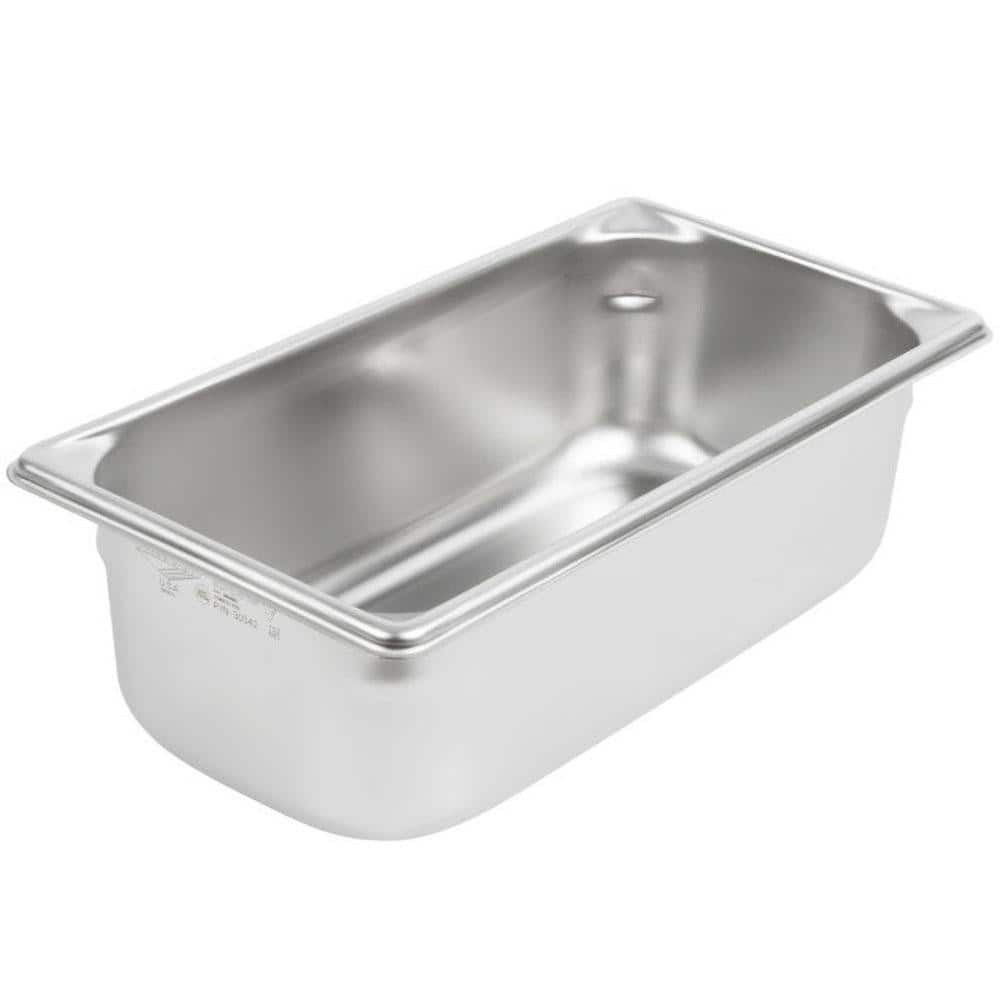 VOLLRATH 30342 Food Pan Container: Stainless Steel, Rectangular