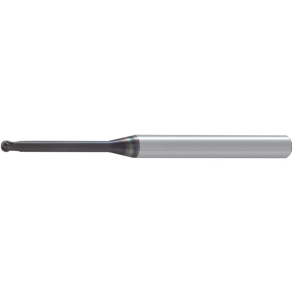 Mitsubishi 829863 Ball End Mills; Mill Diameter (Decimal Inch): 0.0157 ; Mill Diameter (mm): 0.40 ; Number Of Flutes: 2 ; End Mill Material: Carbide ; Length of Cut (mm): 0.3000 ; Coating/Finish: AlTiCrN