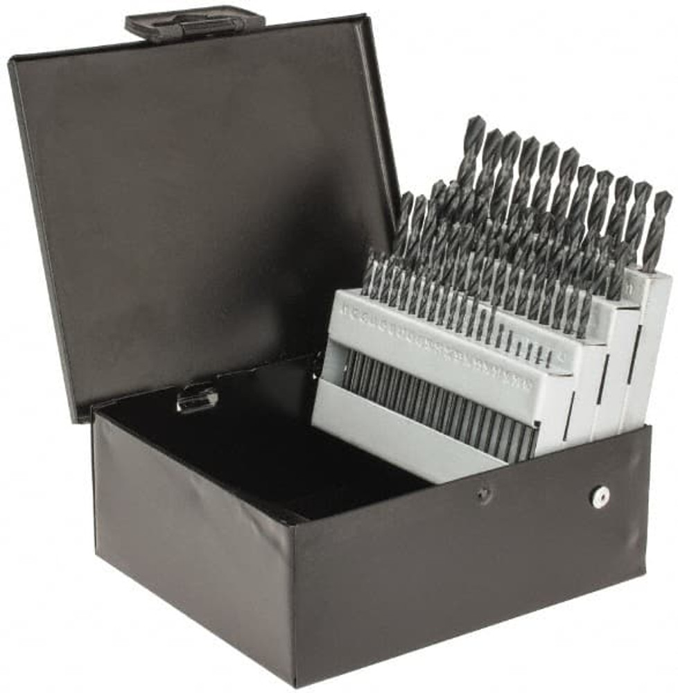 Value Collection 01356609 Drill Bit Set: Screw Machine Length Drill Bits, 60 Pc, 118 °, High Speed Steel