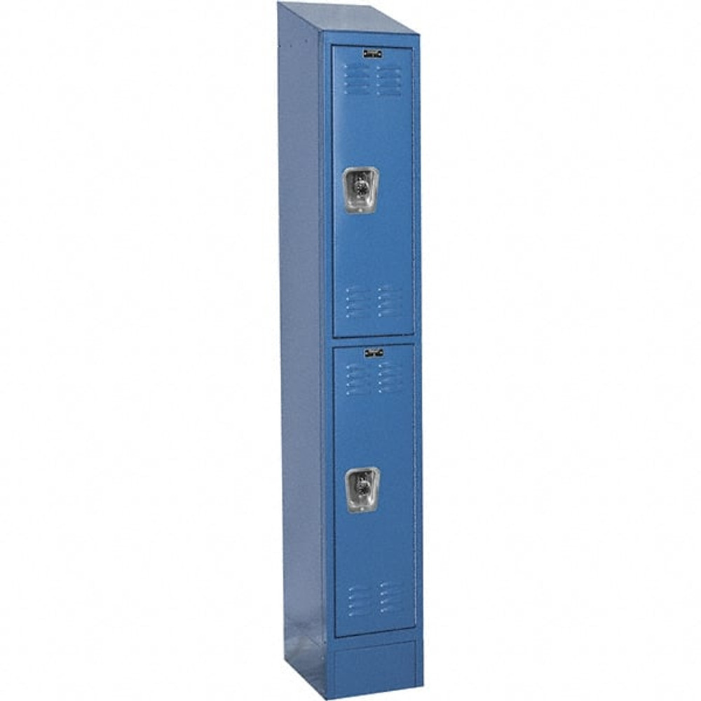 Hallowell URB1228-2ASB-MB 1-Wide Locker: 12" Wide, 78" High, Padlock