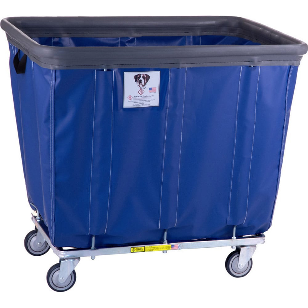 R&B Wire Products 406SOBC/BL Mobile Hopper: 600 lb Capacity