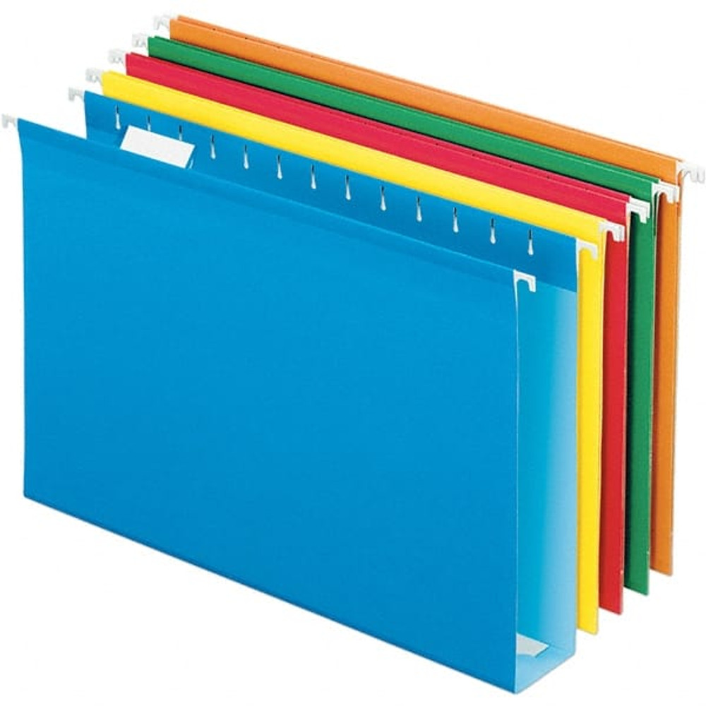 Pendaflex PFX4153X2ASST Hanging File Folder: Legal, Assorted, 25/Pack