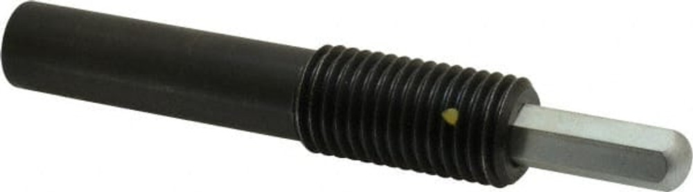 Vlier HL1015 Threaded Spring Plunger: 1/8, 2" Thread Length, 0.5" Dia, 1-1/2" Projection