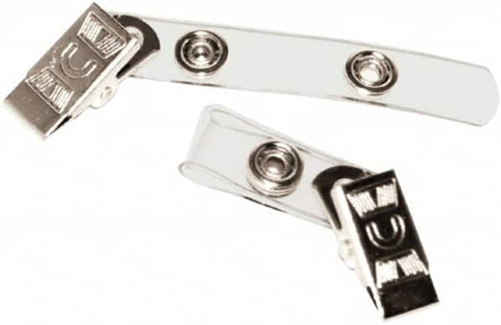 ADVANTUS AVT75410 Retractable Straps; Clip Type: Clip/Snap Closure ; End Fitting: Lanyard ; Material: Vinyl ; Reel Color: Clear ; Extended Length: 3in ; For Use With: ID Badges