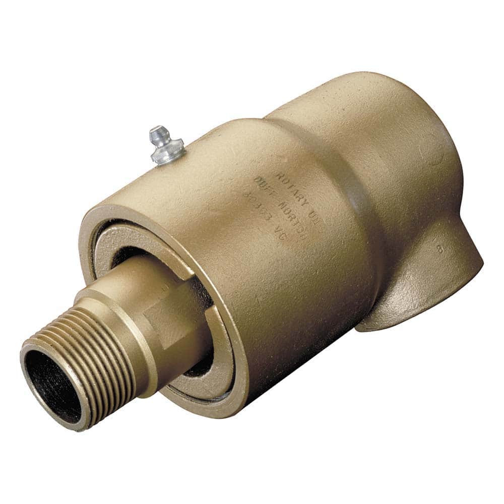 Duff-Norton 440495C 3 NPT Right Hand Rotor Thread, 2-1/2" NPT Port, 18-3/4" Body Length, Dual Flow, General Purpose (Stationary Syphon), Rotary Union