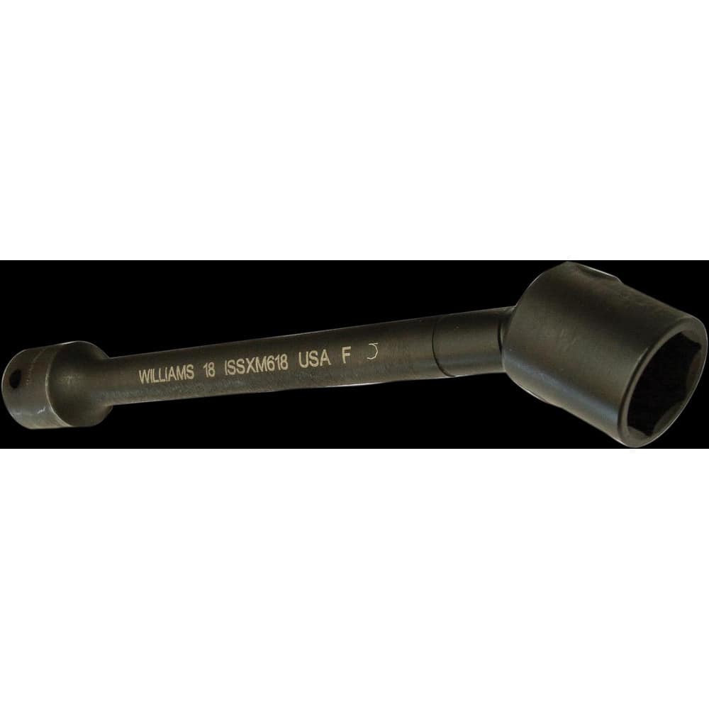 Williams JHWISSX912 Socket Extensions; Tool Type: Non-Tension Socket Flextensions ; Extension Type: Non-Impact ; Drive Size: 1/2in (Inch); Finish: Black Industrial ; Overall Length (Decimal Inch): 9.5700 ; Material: Steel