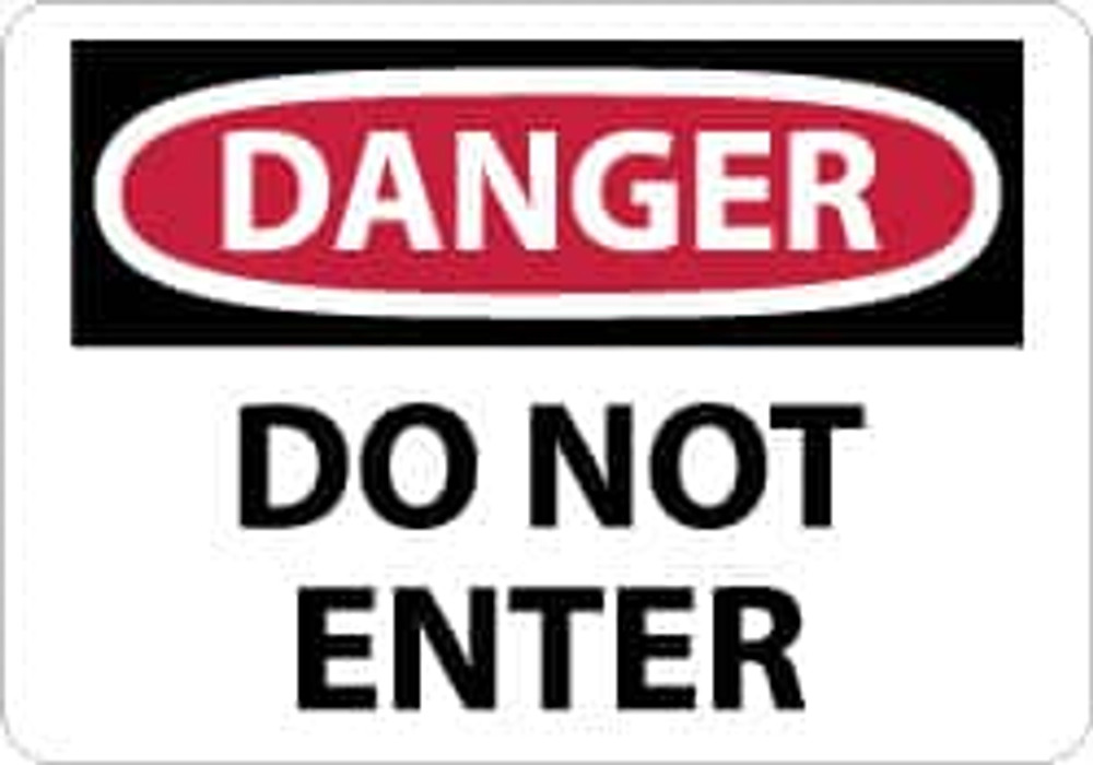 AccuformNMC D104R Sign: Rectangle, "Danger - Do Not Enter"