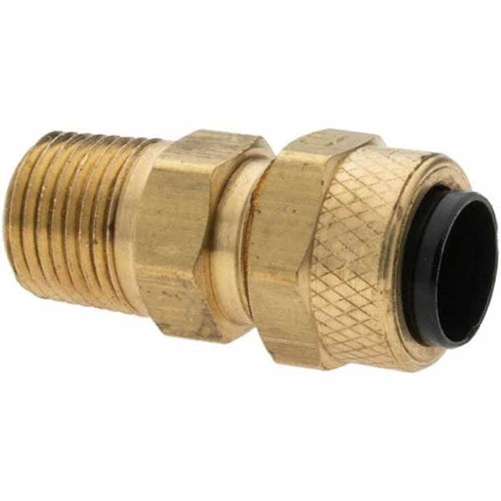 Parker 11423 Compression Tube Connector: 1/8-27" Thread, Compression x MNPT