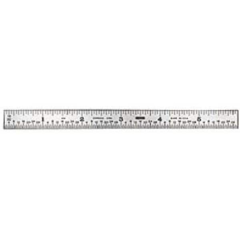 PEC Tools 401-012SS Steel Rule: 12" OAL, 4R Graduation, Flexible, 1/2" OAW